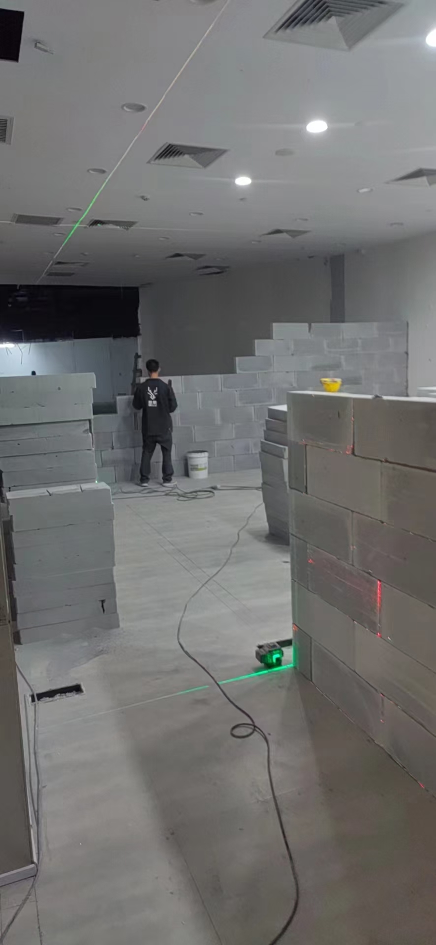 泡沫砖隔墙效果展示